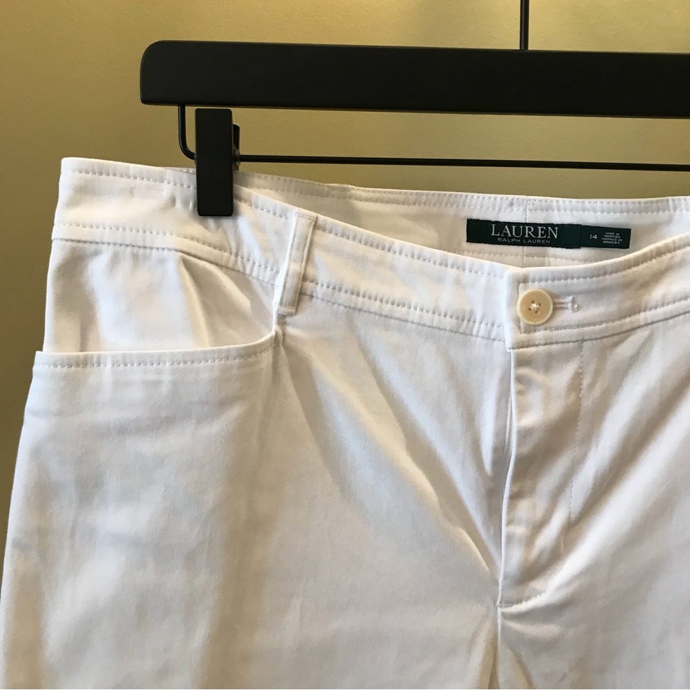 Lauren Ralph Lauren White Pants, Size 14. - Picture 2 of 7